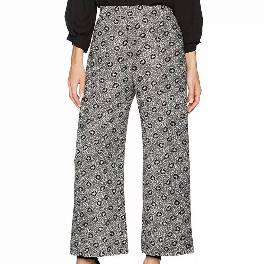 Rebecca Taylor Sweet Briar Wide Leg Pants Black